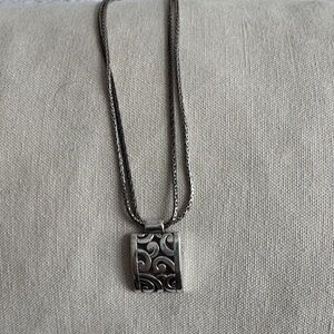 Brighton Silver Swirl Pendant Necklace